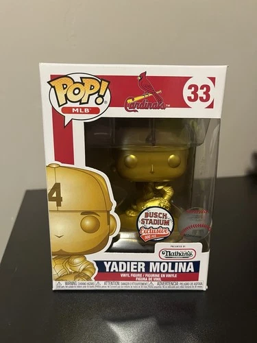 Funko Pop! Vinyl MLB Yadier Molina Gold Exclusive Busch Stadium Figure