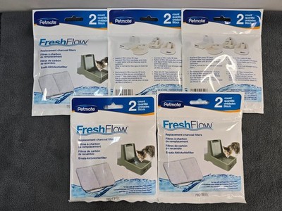 (5) Petmate  Fresh Flow  Fountain Charcoal Filters (2 Pack) = 10 total