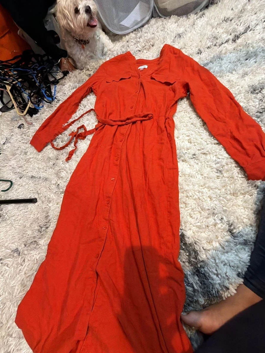 calvin klein red long sleeve dress Calvin Klein Red Long Sleeve Dress 6