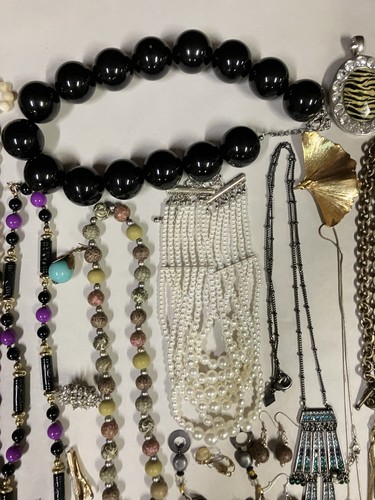 VTG Jewelry Lot Crown Trifari Alexis Bittar Whiting & Davis Coro Monet Swarovski - Picture 5 of 11