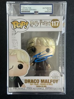 Tom Felton Signed Harry Potter Draco Malfoy Funko Pop #117 PSA/DNA AUTO