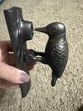 Renovators Supply Brass Antique Door Knocker Woodpecker  Vintage