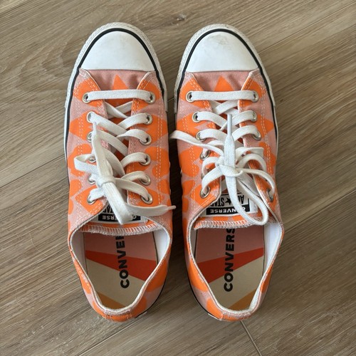 Converse Chuck Taylor All Star Classic Canvas Summer Spirit Orange Heart 9.5 - Picture 2 of 7
