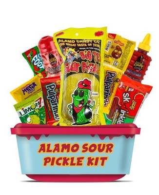 Alamo Sour Pickle Kit Mexican Candy Mix Ready to make the Famous TikTok Trend