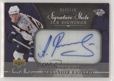 2006-07 Upper Deck Sweet Shot 7/100 Alexander Radulov #SSI-AR Rookie Auto RC 0c3