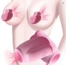 2 Pcs Nipple Toy Clamps Nipple Sucking Vibrator Massager Adult Sex Toy For Women