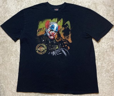 Harley-Davidson Rattlesnake Mountain Killer Clown Graphic T Shirt Men s 2XL