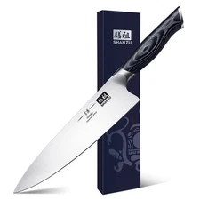 SHAN ZU 8 Inch Chef Knife Japanese Gyuto Super Stainless Steel Kitchen Knives