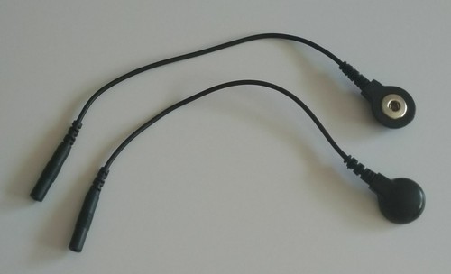 2 Adapter 2mm Pin auf Clip (Druckknopf) Reizstrom E-STIM ESTIM TENS EMS EROSTEK - Bild 2 von 3