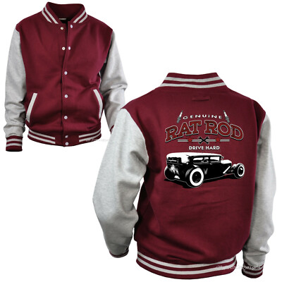 Auto US-Car Jacke Collegejacke Oldtimer Hot Rod Lowrider USA Vintage