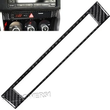Real Carbon Fiber Center Clock Hazard Light Frame Trim Fits 13-20 BRZ 86 FRS