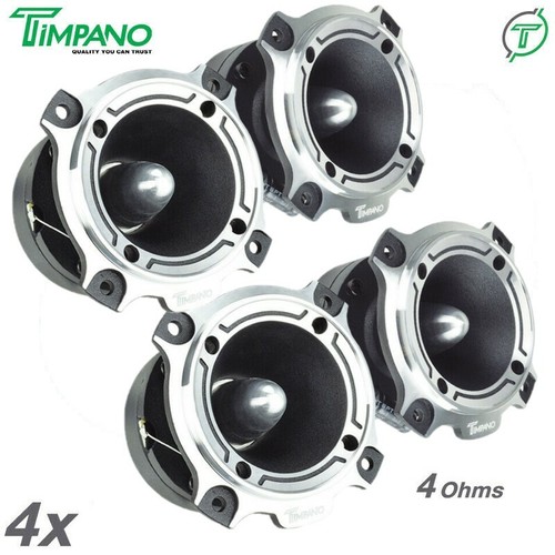 4x Timpano 3.5” ST4 Bullet Super Tweeters 1000 Watts Car Audio 4 Ohm