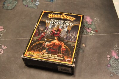 HEROQUEST EXPANSION - RETURN OF THE WITCH LORD - Avalon Hill - QUEST PACK - NEW