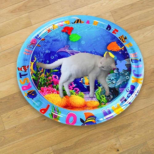 Sensory Water Playmat, 25.5 inches Thickened Cool Comfort Cat Play Mat - Picture 4 of 15