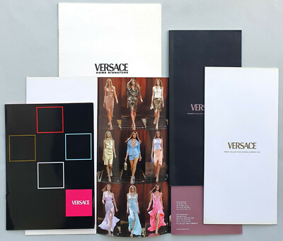 5 x VERSACE Katalog, Prospekt, Folder 2002+2005, Women's & Men's Collection, Top