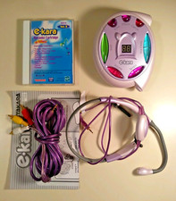 2001 Hasbro TAKARA E-KARA Karaoke BONUS PACK Main Unit With 2 Carts Tested Japan