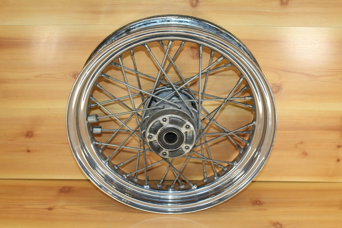 Harley-Davidson純正フロントホイール ダブルディスク付き 2003 Harley Davidson Road King Front Dual Brake Wheel Rim Tire Hub
