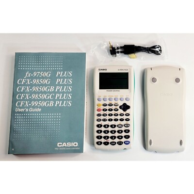 Casio FX-9750G Plus Power Graphic Calculator With Book Cover And