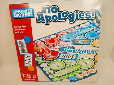 No Apologies Parker Brothers  2-4  players ages 6+ New  