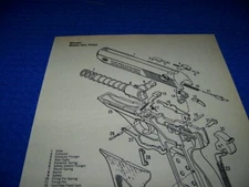 MAUSER MODEL HSc PISTOL & HSc PISTOL (POST 1945)..LEGEND/EXPLODED VIEW (612BB)