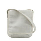 Authentic Bvlgari Logo Mania Mini Shoulder Bag Hand Bag Silver Used F/S