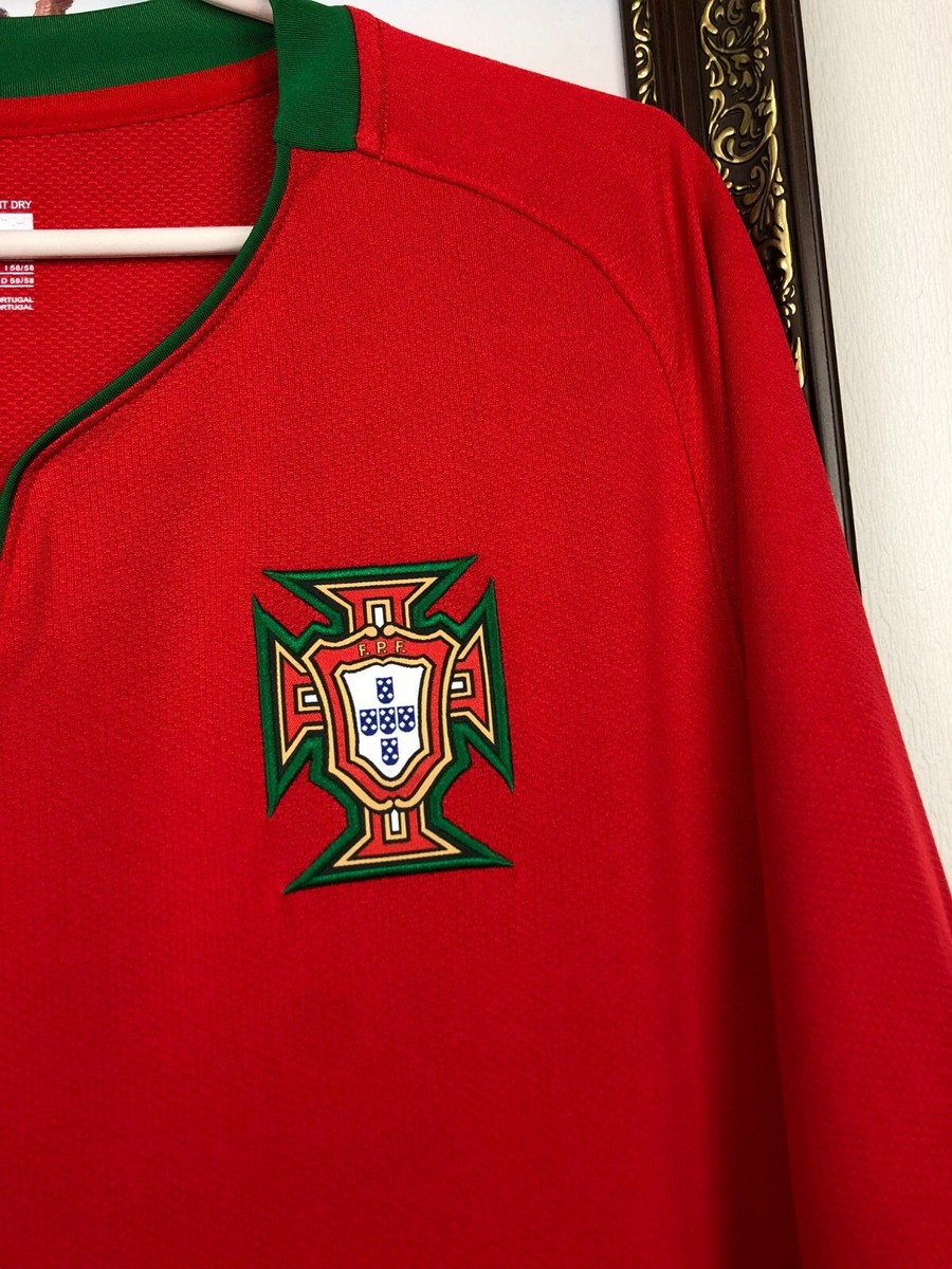 Portugal Home football shirt 2008 Soccer Nike Jersey Mens