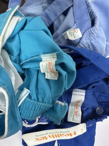 VINTAGE Healthtex Overalls Lot Baby 6/9 Months USA Colorful 90’s VTG Whale Bear - Picture 6 of 7