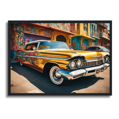 Auto Poster gerahmtes Wandbild Fahrzeug Man Cave Bild A4 - A1 Wohndeko Design