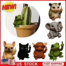 Mini Middle Finger Animal Middle Finger Statue Little Figurine Office  Desktop