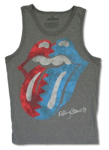 rolling stones red white and blue shirt