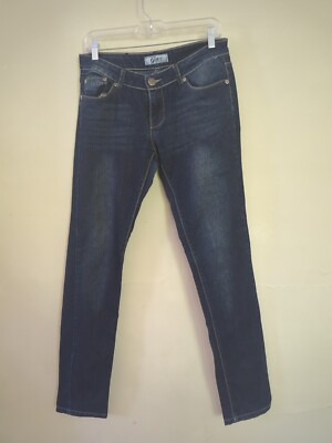 Garty Low Rise Slim Jeans Women's 9/10 Blue 5-Pocket Cotton Blend 