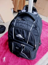 Wheeled LAPTOP BACKPACK HIGH SIERRA  with HANDLE Travel Luggage Roller 17" 40L
