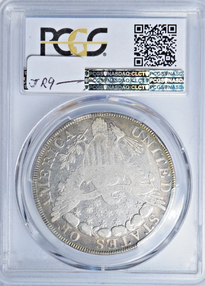 1800 Draped Bust $1  (B-11, BB-191, AMERICAI, Wide Date, Low 8)  PCGS F12! - Image 2 of 4