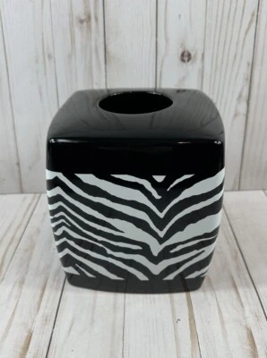 Creative Bath Products Zebra Bath Tissue Box Holder/Cover - Image 1 of 4