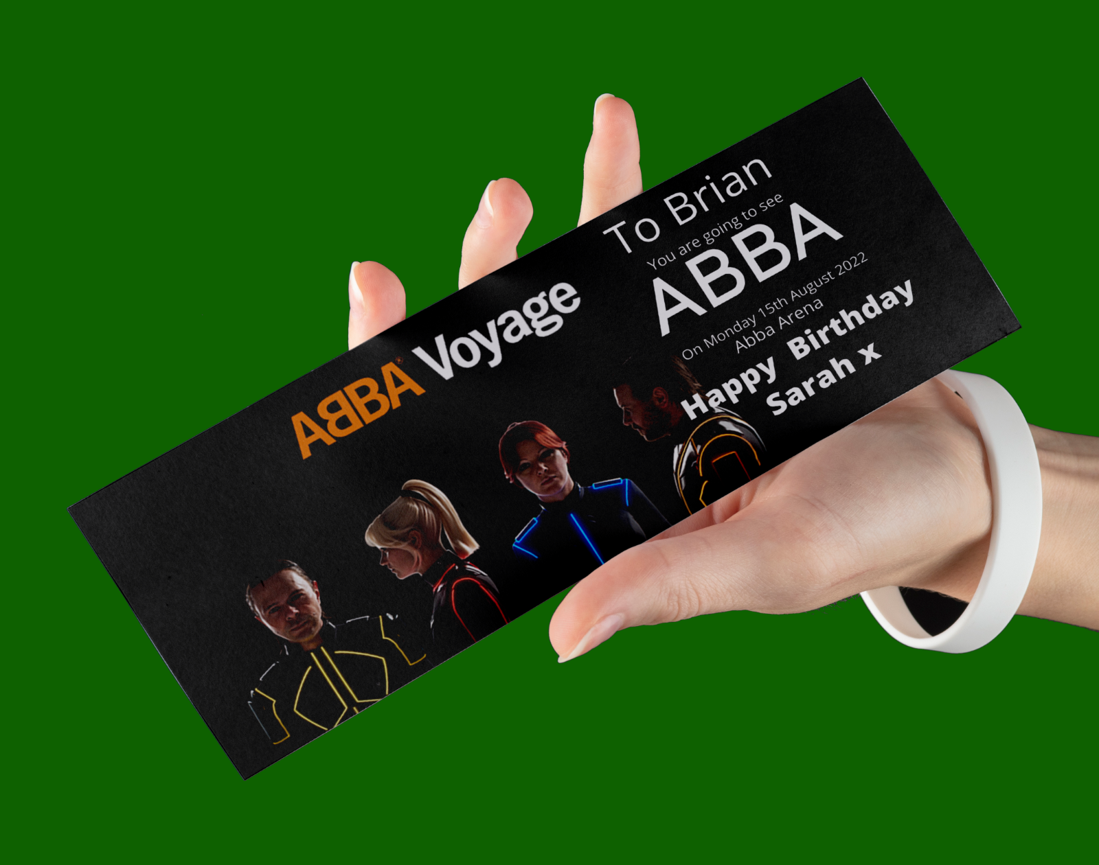 ABBA VOYAGE Personalised Concert Gift Ticket Christmas Birthday ECT eBay