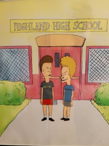Beavis and Butthead Lot - Signed Animation Cel, Comics, Inactivity Book & Magnet - Picture 3 of 24