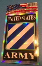 United States US Army 003rd Division 3” X 4” Decal Sticker Made In The USA