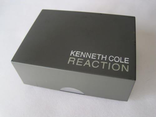 Kenneth Cole New York Cufflinks, Checkerboard, Blue & Green Stripes, $40 Retail - Picture 4 of 4