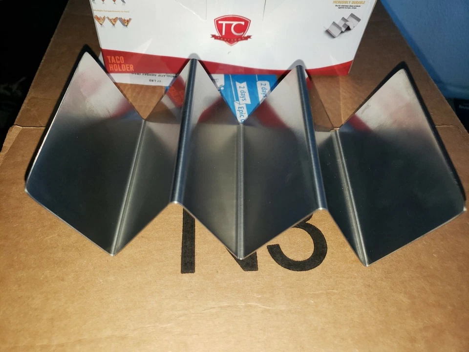 Taco Holder stand - Set of 4 Stainless Steel - Image 3 of 3