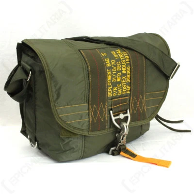 FOSTEX Olive Green Para Satchel Bag - USAF Airforce Paratrooper Shoulder Pack Army Neu
