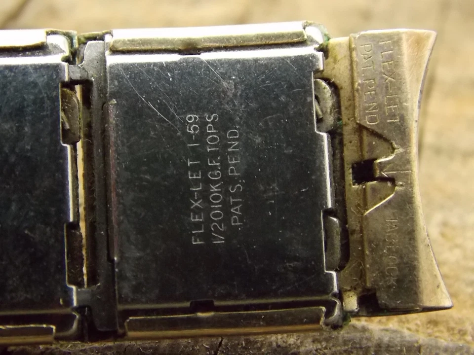 Flex-Let Pre-Owned Vintage Watch Band 16mm 5/8" Expansion Gold Filled Curved Lug - Image 3 of 3