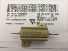  (10 pcs)RE70G4R99C02–Vishay,4.99 OHMS 20 WATTS 1%,Wirewound Resistor,ChassisMnt