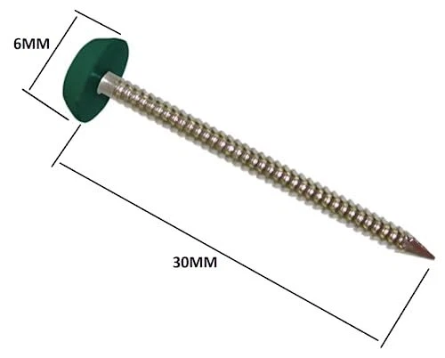 Césped Artificial Uñas Falso Césped Broches Plástico Cabezas Verde Marrón Negro - Imagen 3 de 4