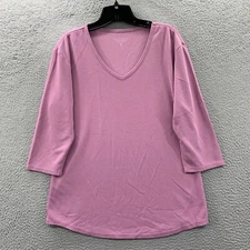 SEG'MENTS Blouse Womens Large Top Purple