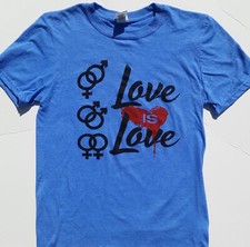 Nueva Camiseta Love is Love Orgullo Gay Arco Iris Igualdad de Derechos LGBT Camiseta