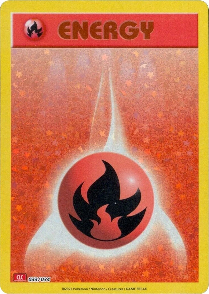 Basic Fire Energy 033/034 Trading Card Game Classic