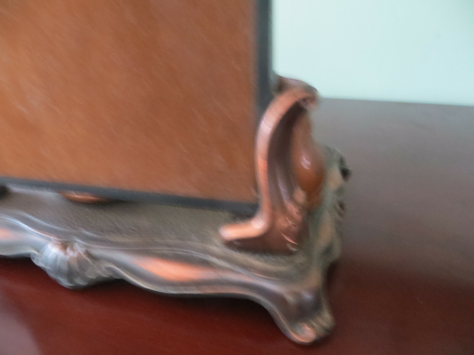 Warner Electric Co. brass shoes self standing picture frame advertising award