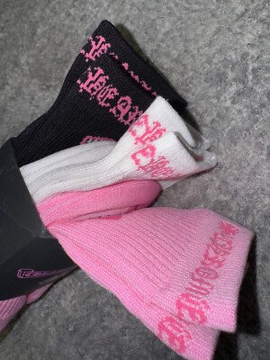 Chrome Hearts Matty Boy Chomper Pink Black White Lips Mouth 3 Pack