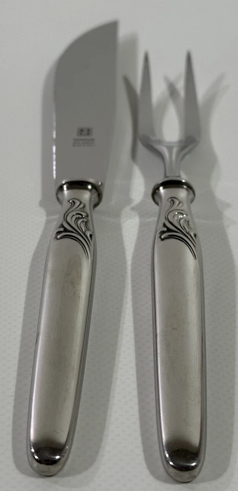 Wirths Solingen Retro Tranchierbesteck Rostfrei Messer Gabel Besteck T89 - Bild 4 von 4
