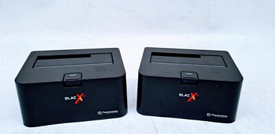 Lot of 2 BlacX 2.5/3.5 SATA HDD eSATA & USB Docking Station ST0005U-Tested